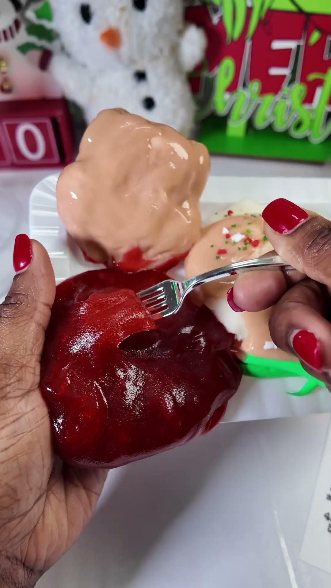 I TRIED REALISTIC Viral SLIME Food?w | ASMR Video #shortsfeed #shorts #asme