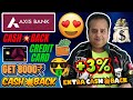 Axis Cashback Credit Card Double Cashback 🔥  Tide Card / Credit Card To Bank Transfer Cashback Offer