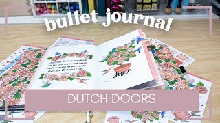 May 2025 Bullet Journal Setup | Dutch Door Journal Spread