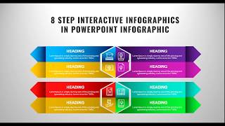 8 Step, Process, Timeline, Easy, Professional, Interactive Infographics, PowerPoint Tutorial
