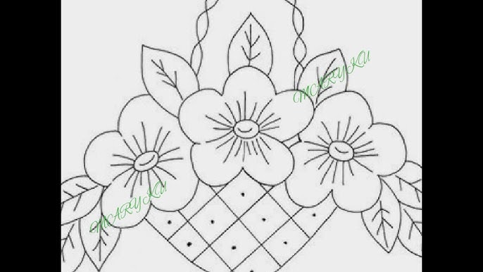 SORPRÉNDETE!!!! HERMOSOS PATRONES DE CANASTAS FLORALES PARA BORDAR - YouTube sorpr-ndete-hermosos-patrones-de-canastas-florales-para-bordar-youtube