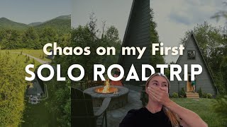 MY FIRST SOLO ROADTRIP *chaos* | Solo Travel Vlog