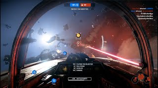 16 Player Killstreak | X-Wing & A-Wing Dogfighting | First Person | Star Wars Battlefront 2