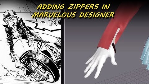 Character Modeling Part 16: Adding Zippers in Marvelous Designer