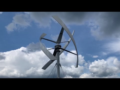 Вертикальный ветряк на новом контроллере #WindSanPro