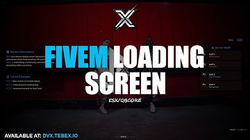 [ESX/QBCORE] Fivem Loading Screen | Script | DevX