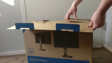 Unboxing AOC I2490PXQU 24 inch full hd IPS monitor