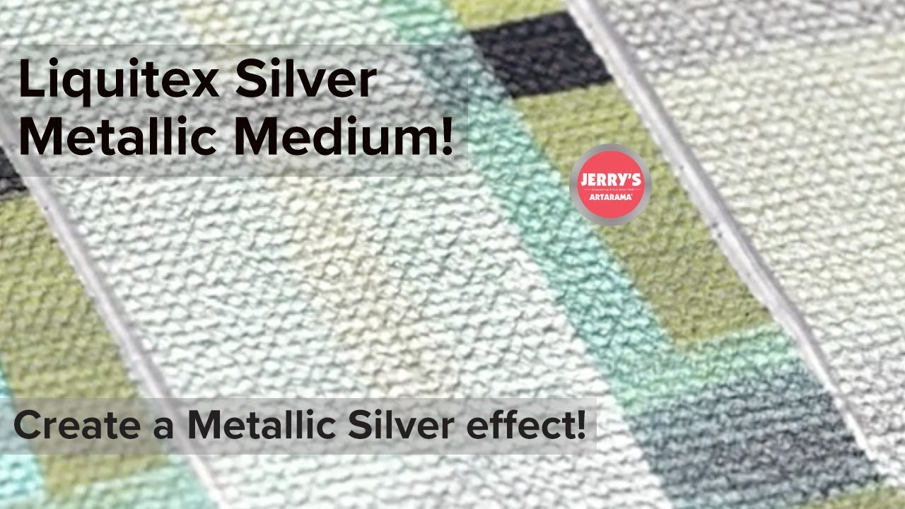 How can I paint a silvery effect? Liquitex Silver Metallic Medium - YouTube