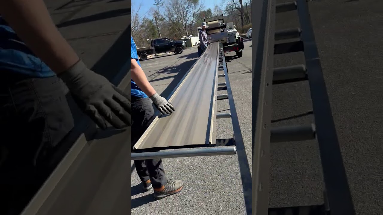 24ga Medium Bronze, DuraLock Standing Seam Metal Roofing Panels on a on a New Tech SSQII