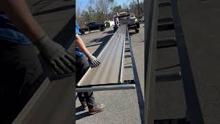 24ga Medium Bronze, DuraLock Standing Seam Metal Roofing Panels on a on a New Tech SSQII