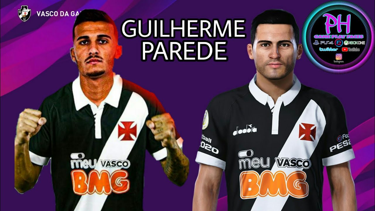 FACE DO GUILHERME PAREDE (VASCO) NO PES 2020