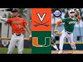 #3 Virginia vs #8 Miami Highlights (Game 1) | 2022 College Baseball Highlights
