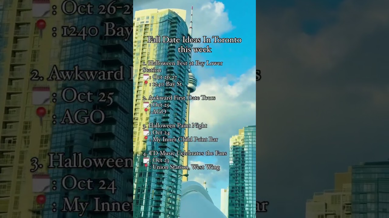 Fall date iseas in Toronto this week