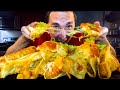 EXTRA CHEESE Spicy Chicken Tacos ! * asmr mukbang *