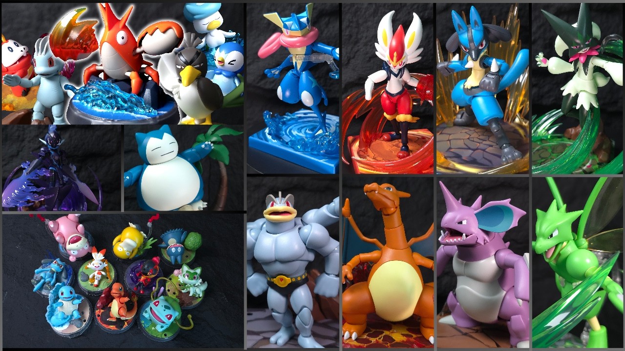 ASMR] Pokemon Blokees ALL Figure Collection & Speed Build - YouTube