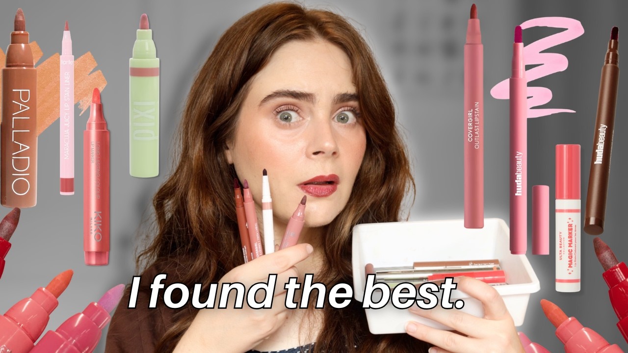 I Tried Every Lip Stain... Here’s what's ACTUALLY worth it (MARKER EDITION!)