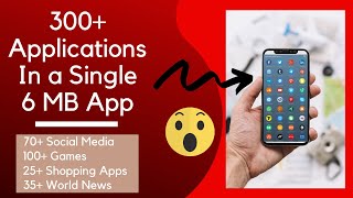 300+ Apps In a Single 6mb Application || All Social Media Apps || World News Apps || Shopping Apps screenshot 1
