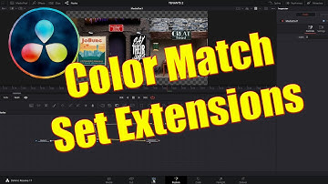 Color Matching Set Extensions in Davinci Resolve