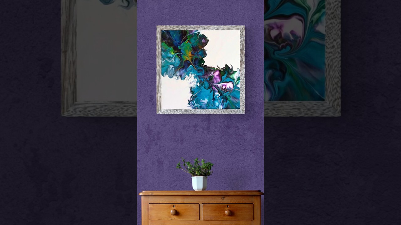 My Favorite Fluid Art Pours from 2025 Number 9 #shorts #fluidart #paintpouring