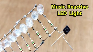 How To Make Music Reactive Led Light Without Mic & IC - Homemade