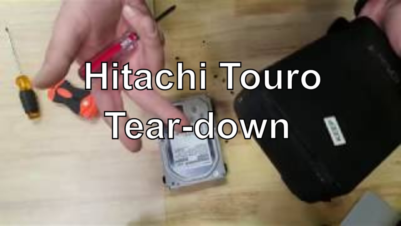Disassemble Hitachi Touro External Hard Drive Tear Down Youtube
