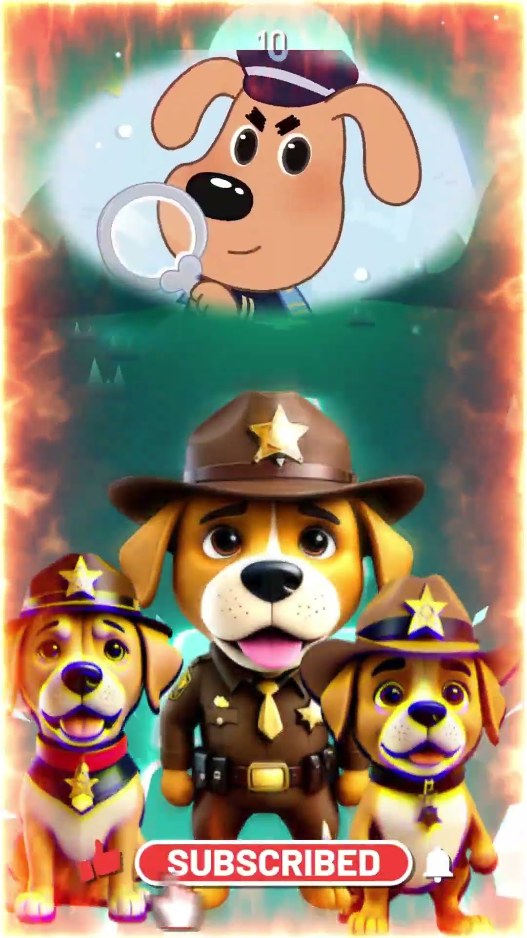 Sheriff Labrador Team - Dame Tu Cosita Coffin Dance Song Cover Tiles hop #shorts