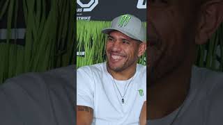 Alex Pereira shows us his different emotions LOL #shorts #ufc #ufc295