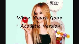 Video thumbnail of "Avril Lavigne - When You're Gone (Acoustic Version)"