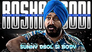 SUNNY DEOL SI BODY 🔥🔥🔥//F.T Roshan singh sodhi❤️❤️ //like /share /subscribe