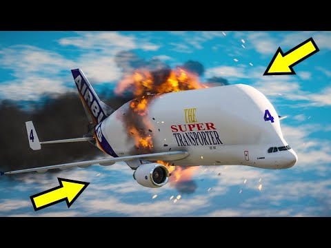 Видео: AIRBUS A350 Сrash Landing on Bridge after Engine Explosion | GTA 5