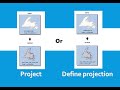 Project VS Define Project in ArcGIS Pro