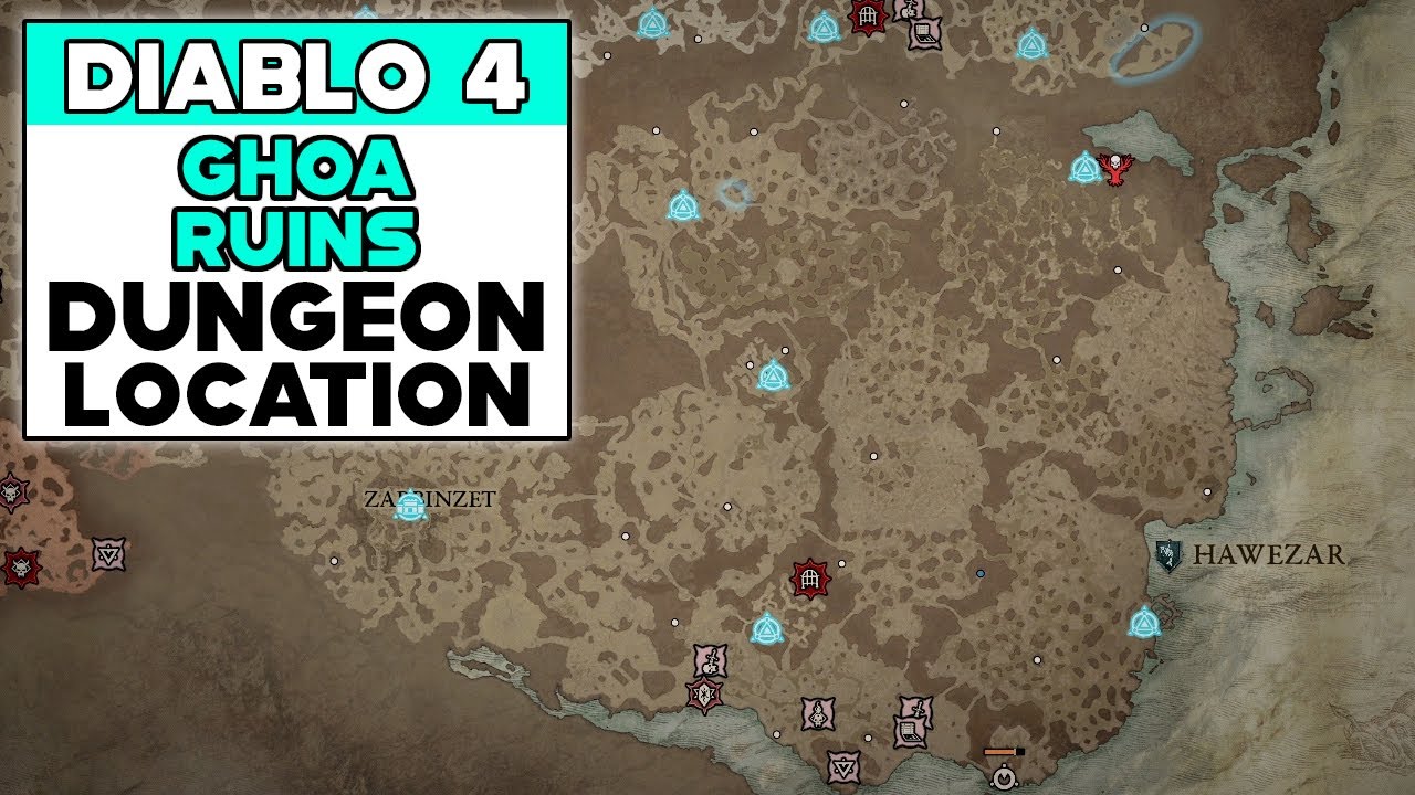 DIABLO 4 GHOA RUINS DUNGEON LOCATION YouTube