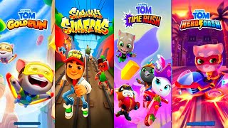 Tom Gold Run and Subway Surfers and Tom Time Rush and Tom Hero Dash  which one is stronger