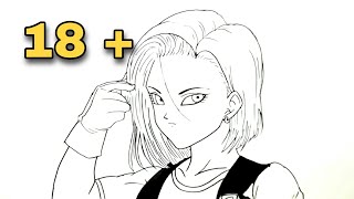How To Draw Android 18 Easy Step By Step - Dragonball