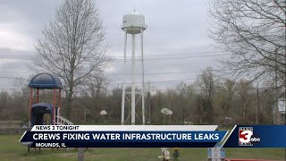 Crews Fixing Water Infrastructure Leaks in Mounds