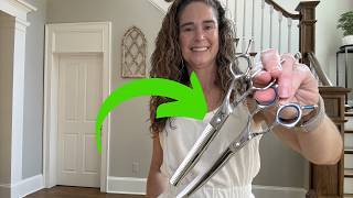 Dog grooming curved shears and curved thinning shears | ULG