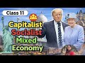 Different Types of Economies Explained | Capitalist, Socialist &amp; Mixed Economy  Commerce#examtips 