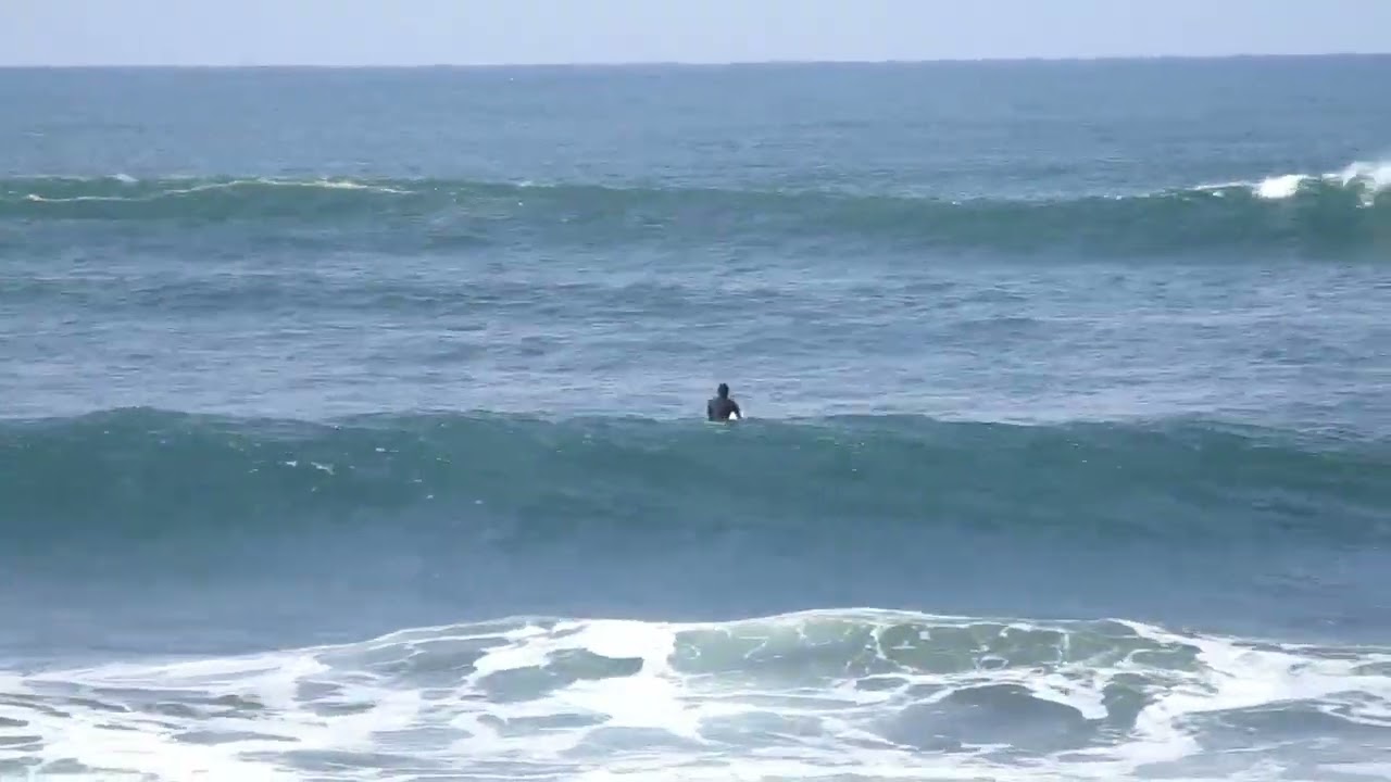 サーフィンをする人達