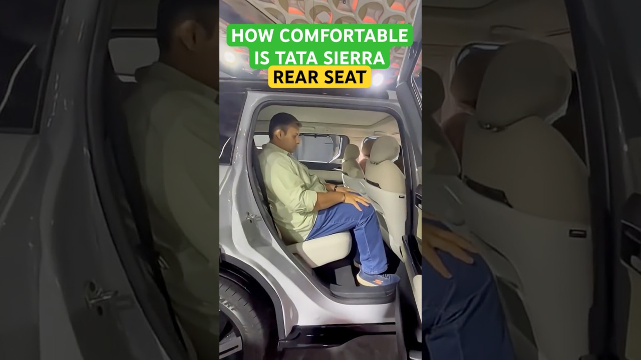 How Comfortable Is the Tata Sierra’s Rear Seat? Full Space Check!