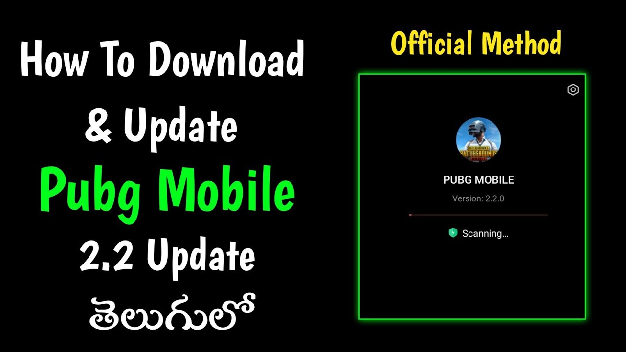 how to Update & Download Pubg mobile 2.2 Update in India telugu | Official method