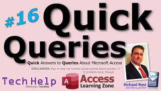 Microsoft Access Quick Queries #16. Shortest Path, Database on CD, M2M Details, More... Details