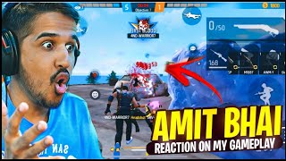 @DesiGamers_ Reaction On My Gameplay 😳 || Amit Bhai Shocked On Live🤯🥵