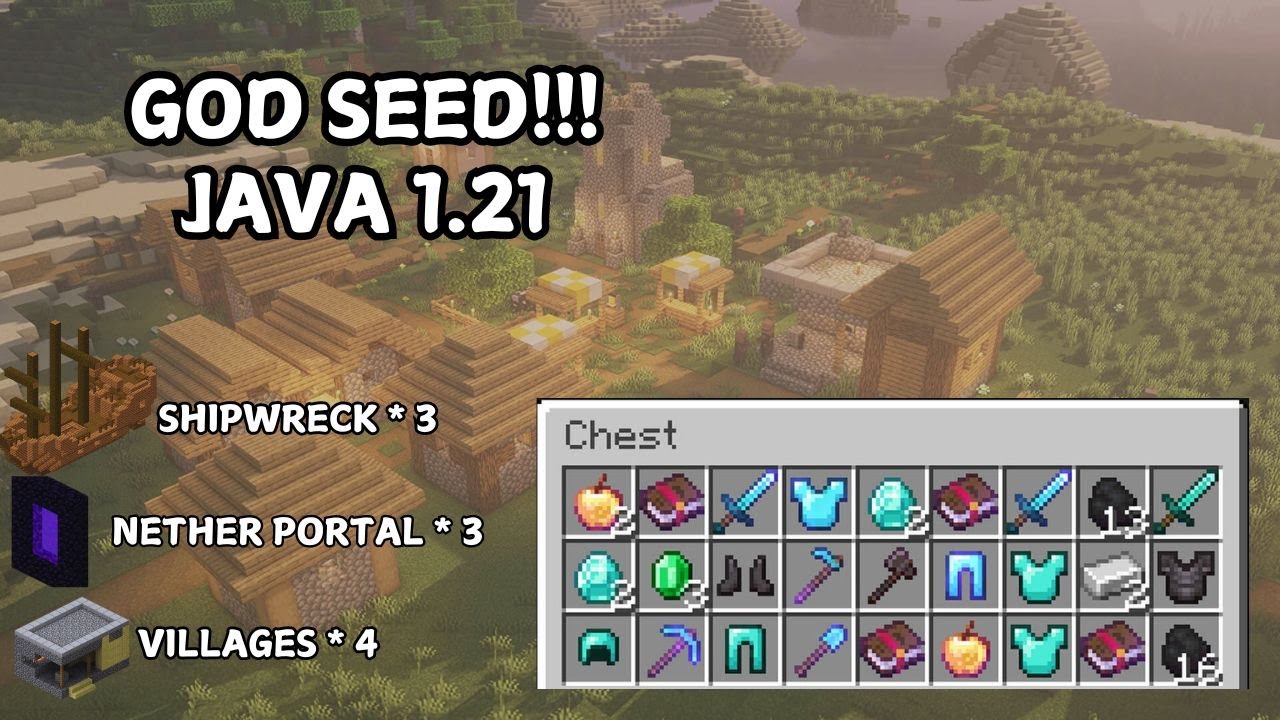 God Set Minecraft Java BEST GOD SEED For Minecraft 1.21 Java Edition - YouTube