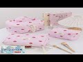 1Pc 3 Pcs Cute Pink Floral Make Up Bag Lovely Bow Print Cosmetics