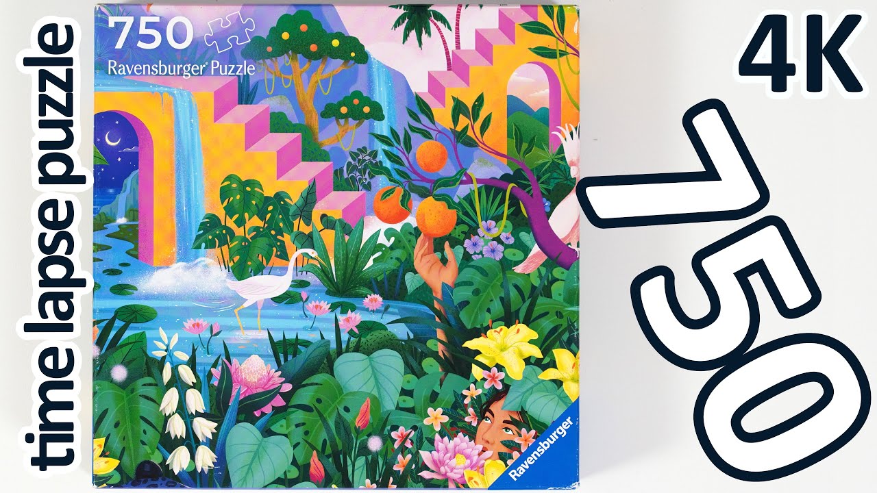 Puzzle time lapse - 750 Ravensburger - Amazing nature (4K)