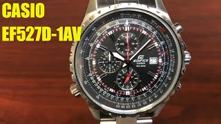 Casio Edifice Chronograph Watch EF-527D-1AV EF527D-1AV - YouTube