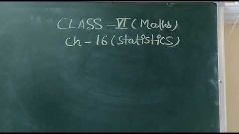 DAV Nahan class Vl maths ch 16 statistics part 3