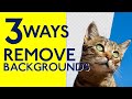 3 SUPER EASY WAYS to REMOVE BACKGROUNDS in PHOTOSHOP - Tutorial for ABSOLUTE BEGINNERS