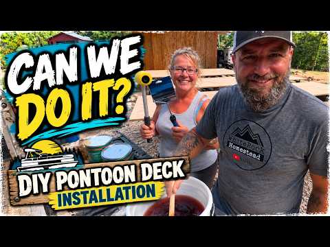 THE DECK IS GOING DOWN! 🚤 | THE PONTOON IS GETTING A NEW FLOOR! 🚤 | Marine Grade Deck Install