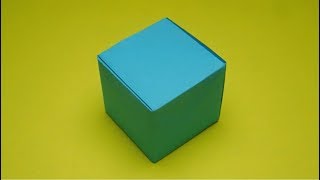 Как сделать бесшовный куб из бумаги. Оригами куб Как сделать бесшовный куб из бумаги. Оригами куб